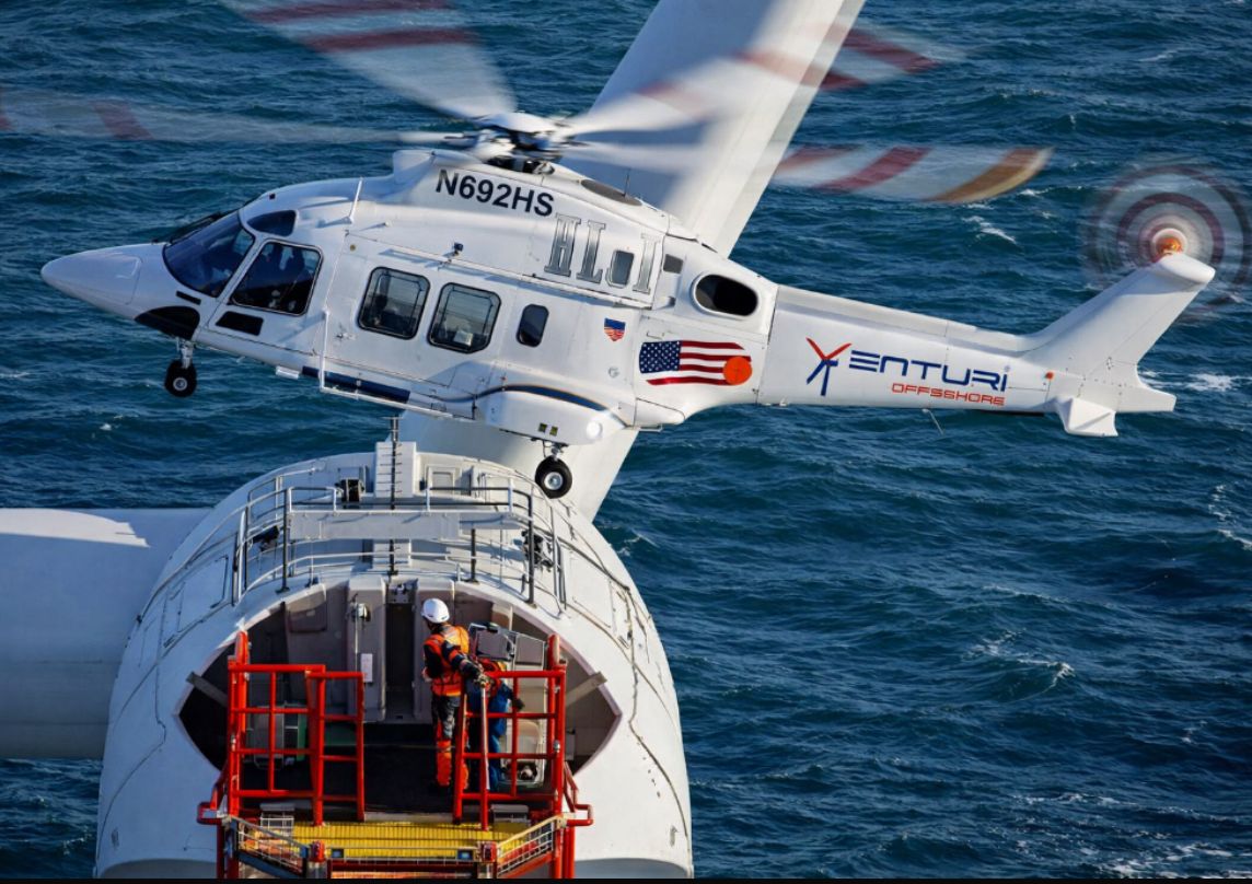 Helicopter offshore